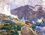 John Singer Sargent Artist in the Simplon oil painting